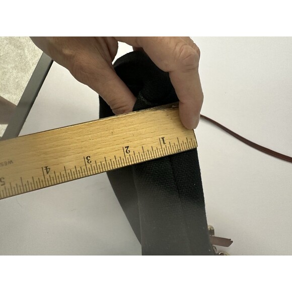 Tommy Bahama Black Linen Crossbody Bag Beige Outer Pocket Shoulder Bag Purse EUC - Picture 13 of 14